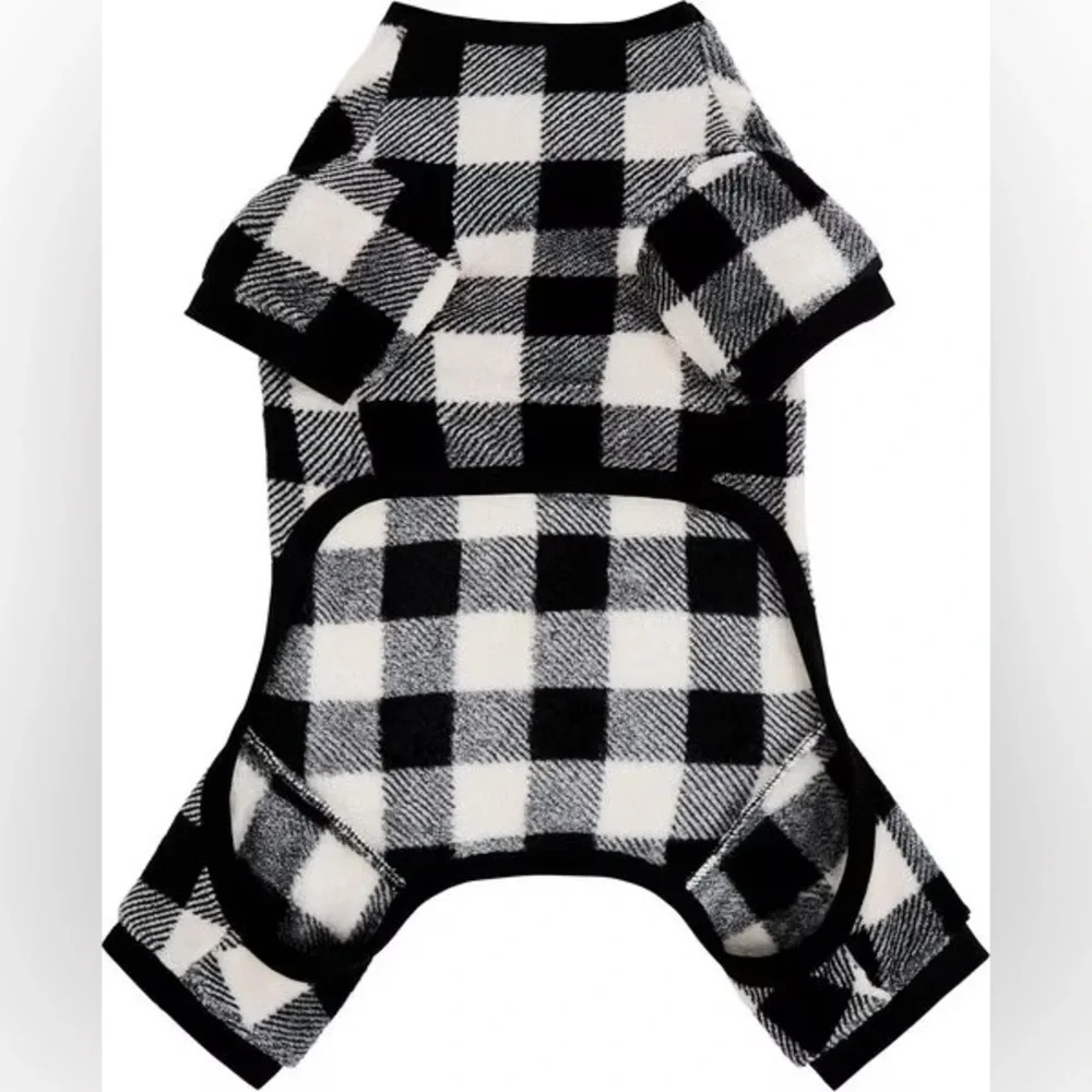 New with tags Plaid Dog & Cat Fleece Pajamas